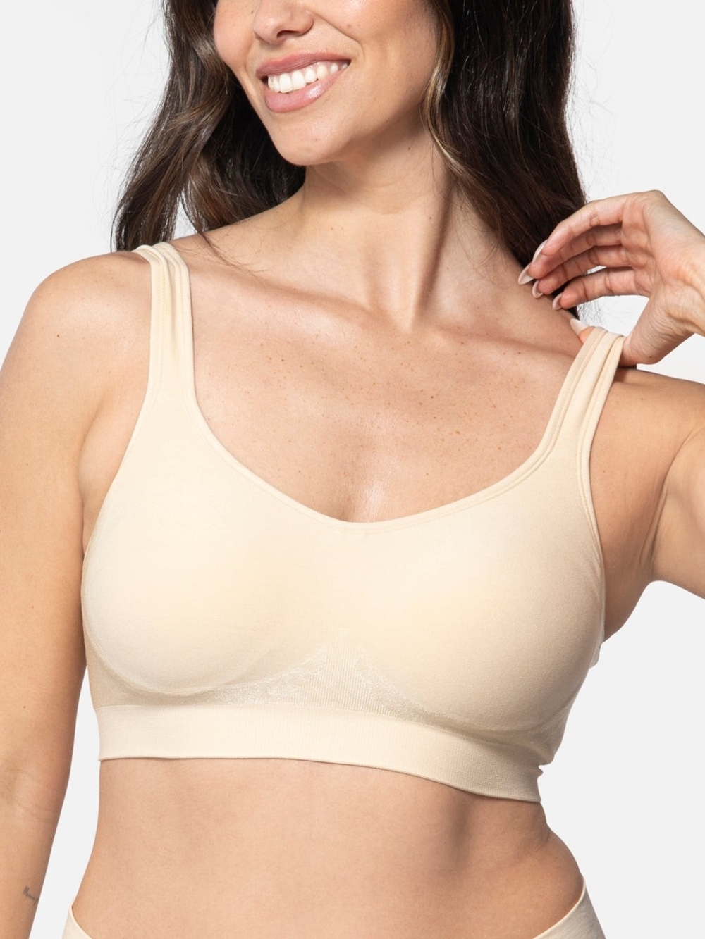 The Comfort Shaping Bra With Adjustable Straps-459-Sand